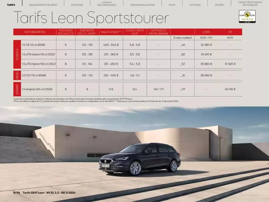 SEAT Leon 5 portes du 11 novembre au 9 novembre 2025 - Catalogue page 6
