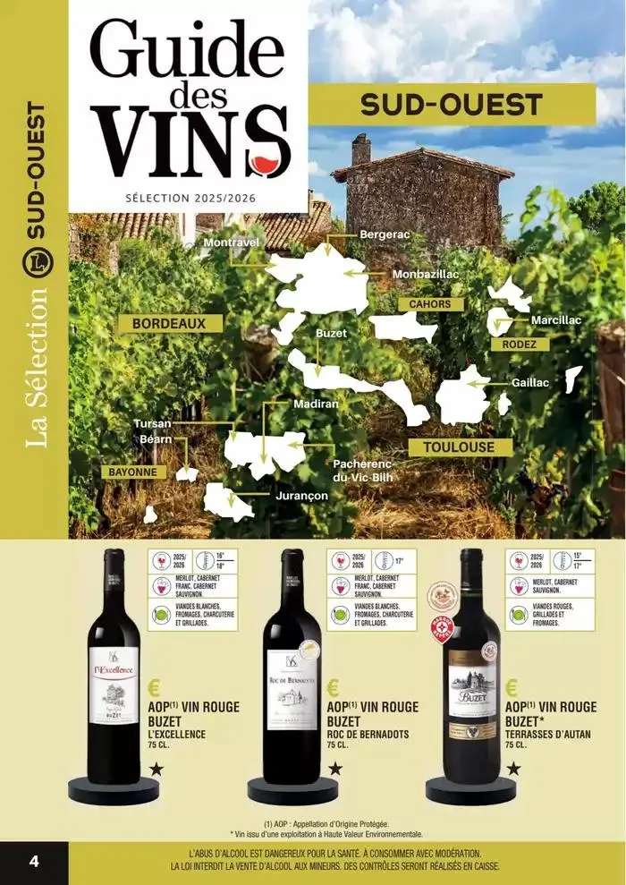 GUIDE DES VINS 2025 2026 du 27 février au 31 janvier 2027 - Catalogue page 4