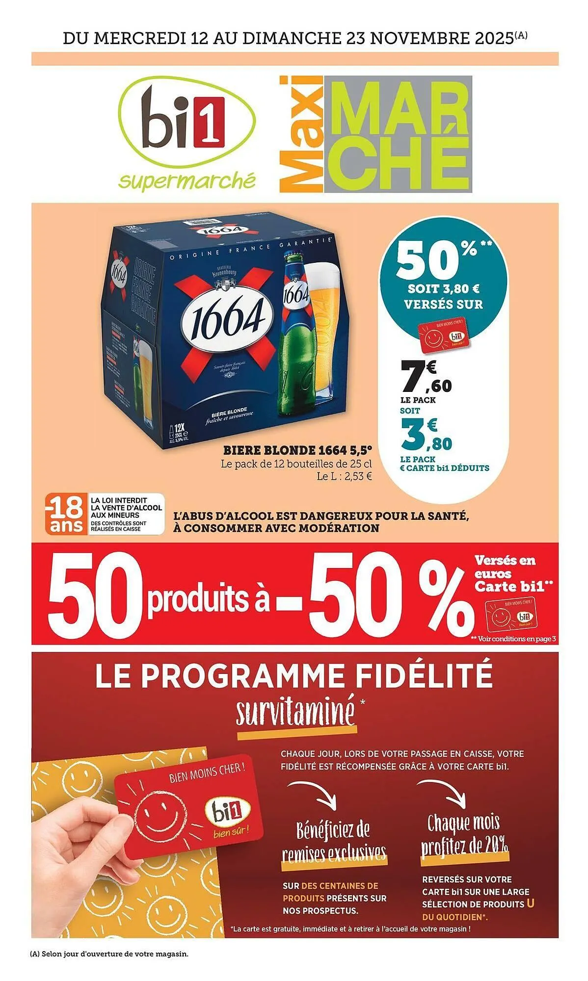 Catalogue Maximarché du 11 novembre au 23 novembre 2025 - Catalogue page 1