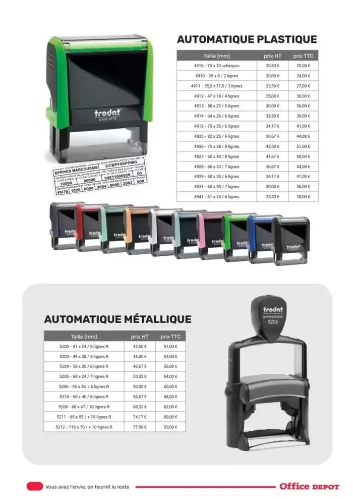 Catalogue Services Imprimerie 2025 du 16 avril au 31 décembre 2025 - Catalogue page 27