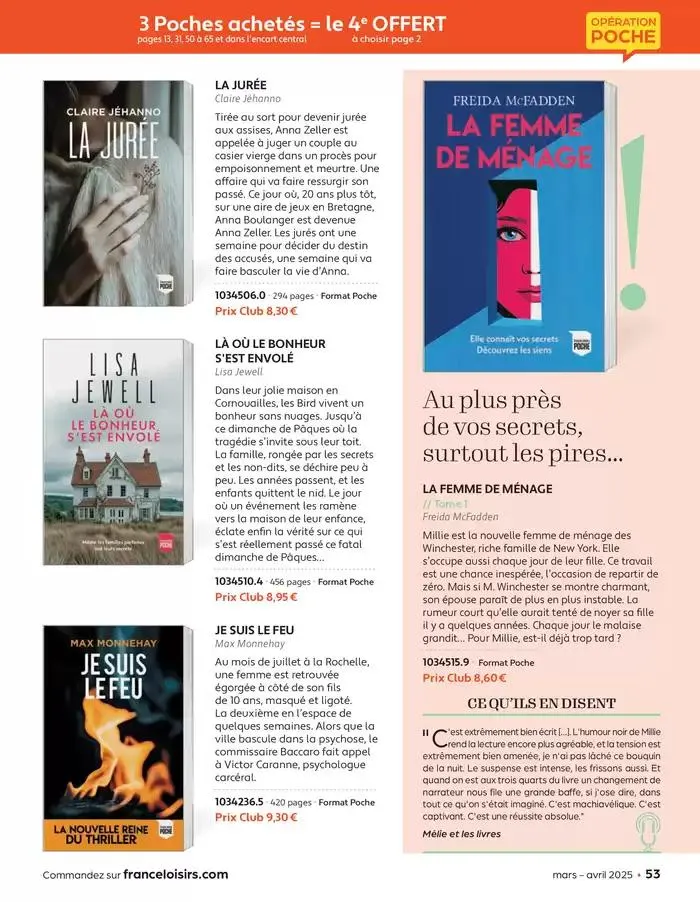 Mars - Avril 2025 du 4 mars au 30 avril 2025 - Catalogue page 53