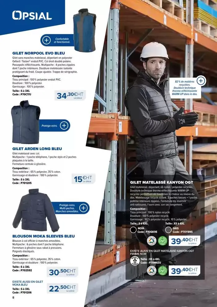 Équipez-vous pour l'hiver automne-hiver 2024-25 du 2 octobre au 31 mars 2025 - Catalogue page 8