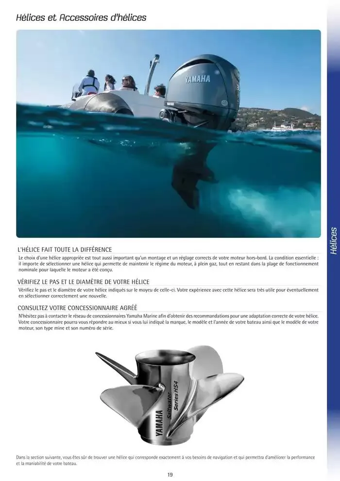 Catalogue Yamaha Marine - Accessoires Marine 2025 du 1 mars au 31 mars 2025 - Catalogue page 19