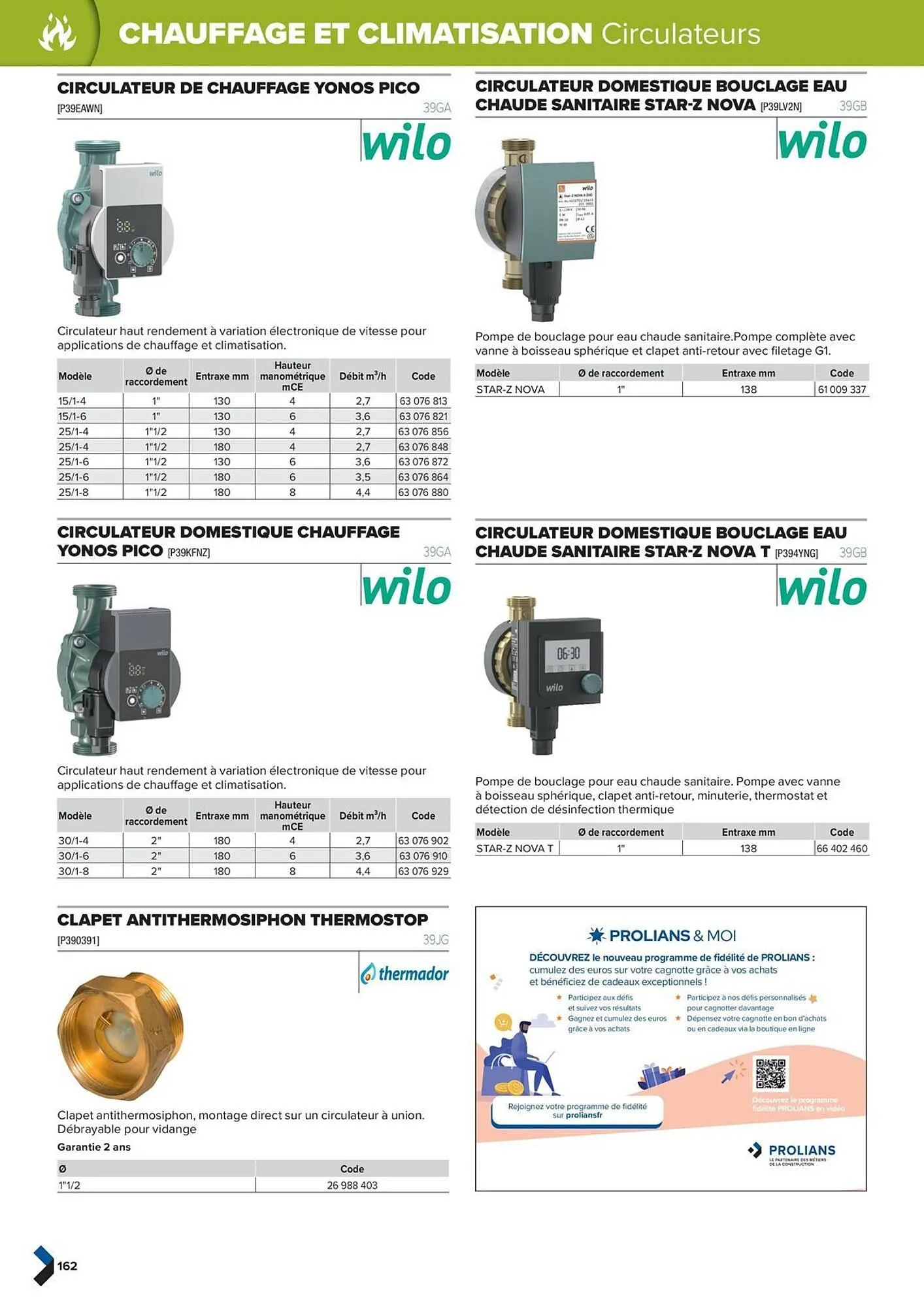 Catalogue Prolians du 2 octobre au 31 décembre 2025 - Catalogue page 162