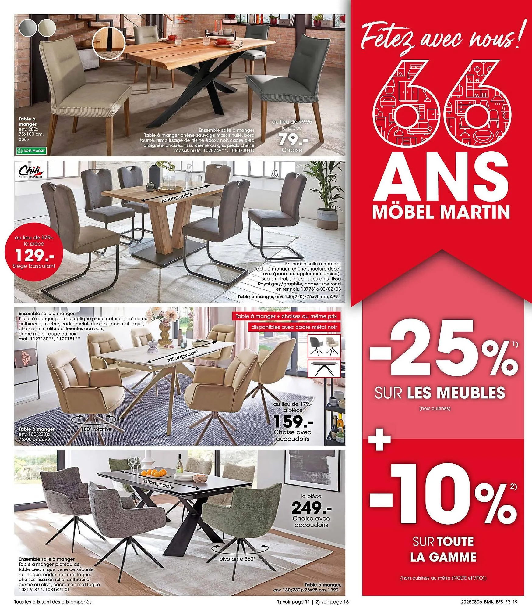 Catalogue Möbel Martin du 5 août au 19 août 2025 - Catalogue page 19