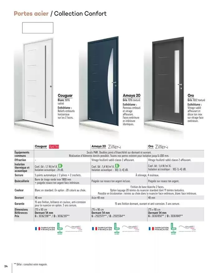 Menuiserie Extérieures 2025 du 1 janvier au 31 décembre 2025 - Catalogue page 24