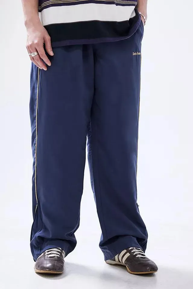 iets frans... - Pantalon de survêtement en microfibre Finn bleu marine