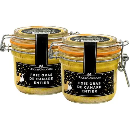 Lot de 2 foies gras de canard entiers