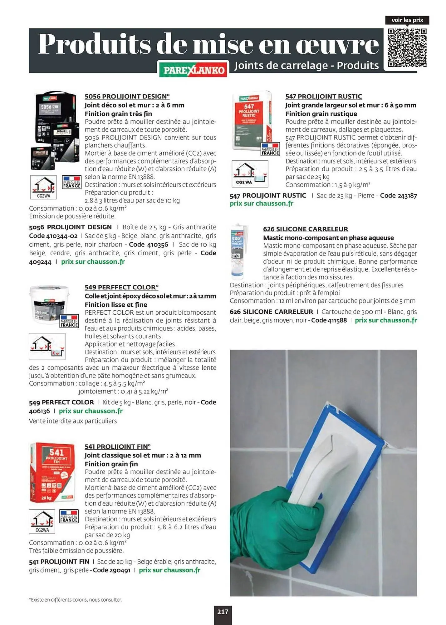 Catalogue Chausson Matériaux du 12 septembre au 31 décembre 2026 - Catalogue page 219