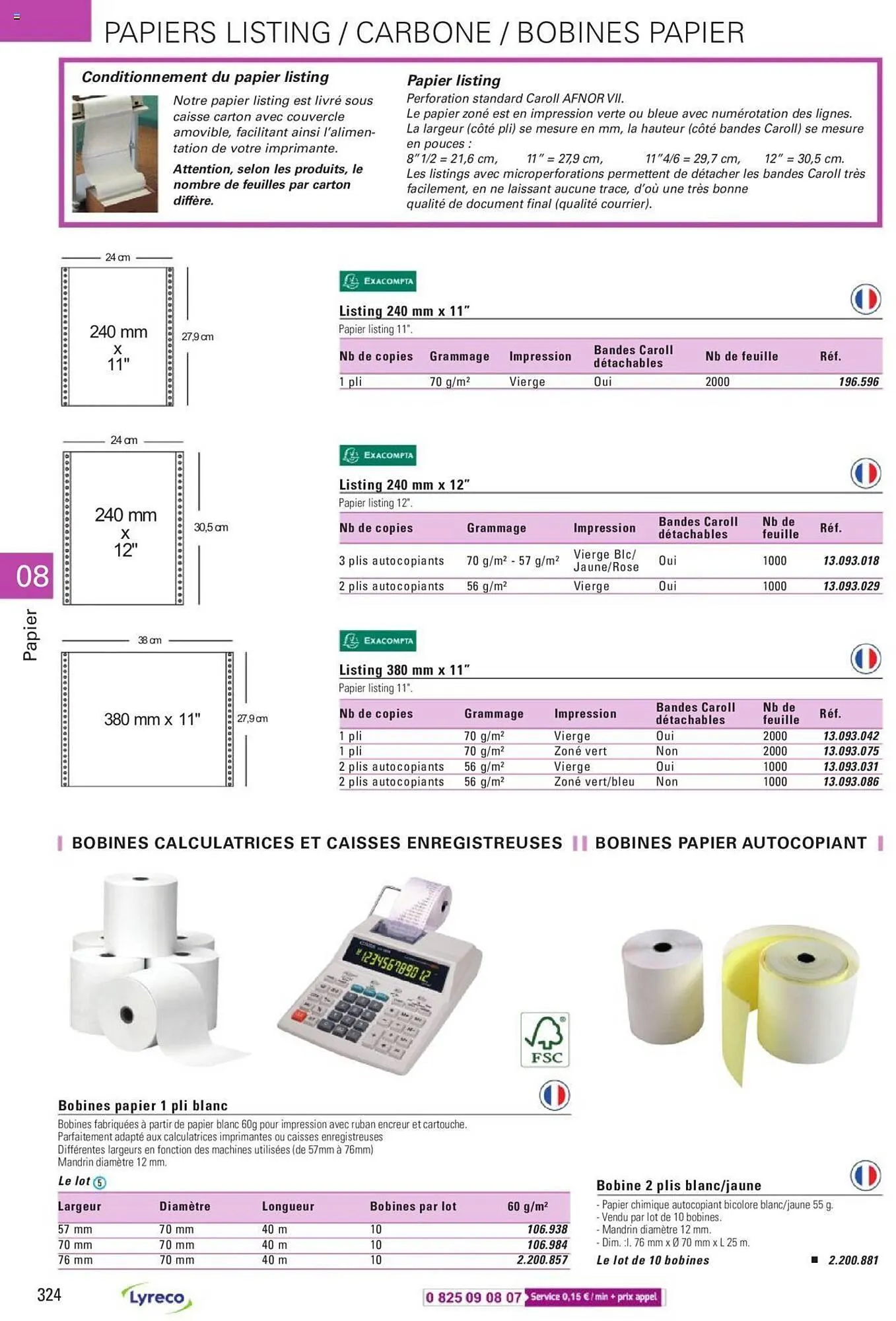 Catalogue Lyreco du 15 mai au 31 décembre 2023 - Catalogue page 324