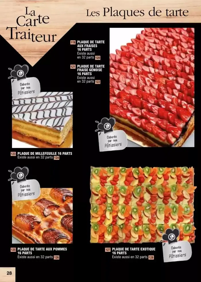 Carte traiteur permanente du 2 janvier au 30 novembre 2025 - Catalogue page 20
