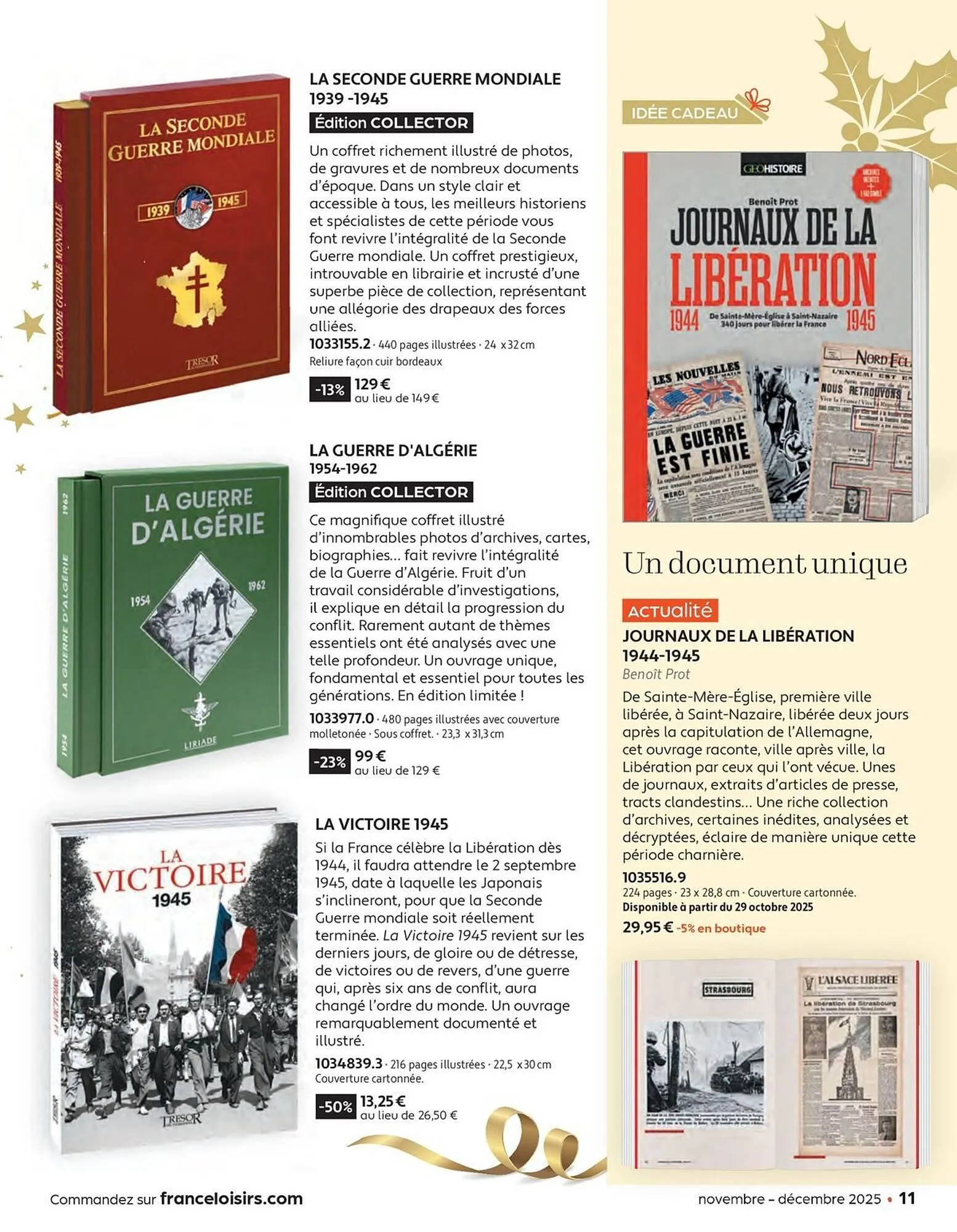 Catalogue France Loisirs du 3 novembre au 31 décembre 2025 - Catalogue page 11