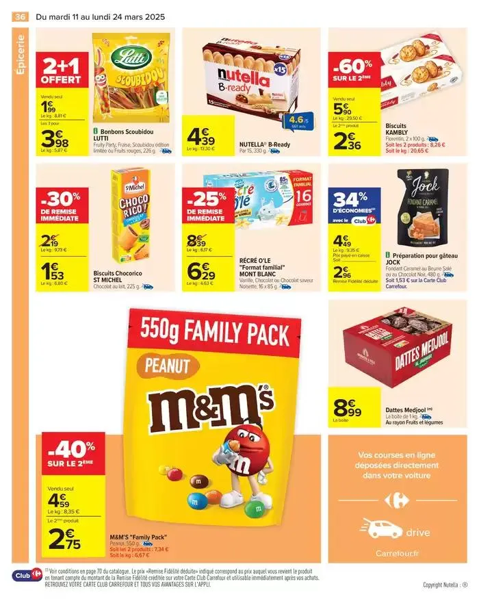LES JOURS MEILLEURS AVEC LES PRODUITS CARREFOUR du 11 mars au 24 mars 2025 - Catalogue page 38