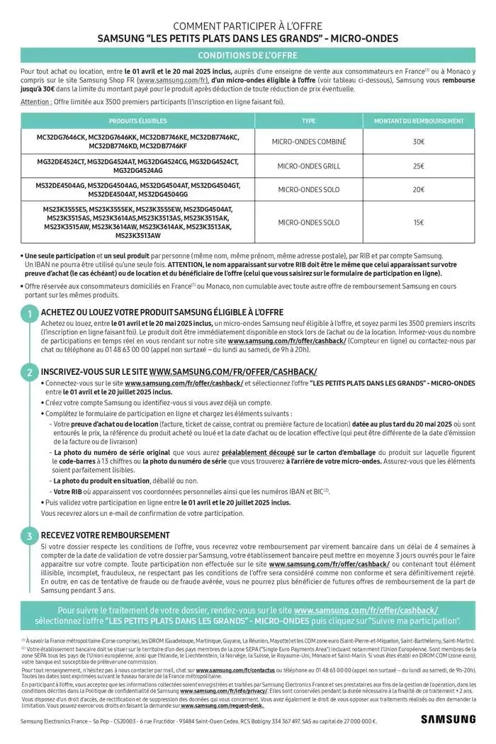 Jusqu'à 30€ remboursés du 1 avril au 20 mai 2025 - Catalogue page 2