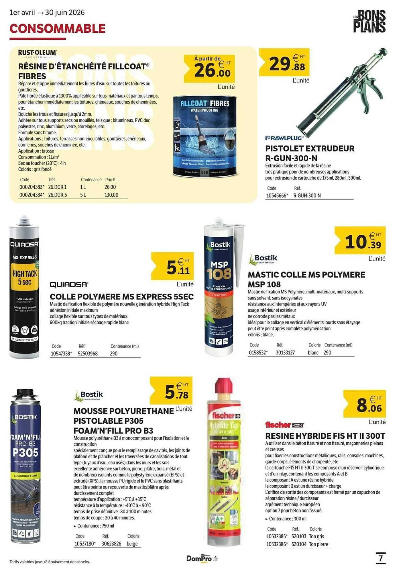 Catalogue DomPro du 5 mai au 30 juin 2026 - Catalogue page 7