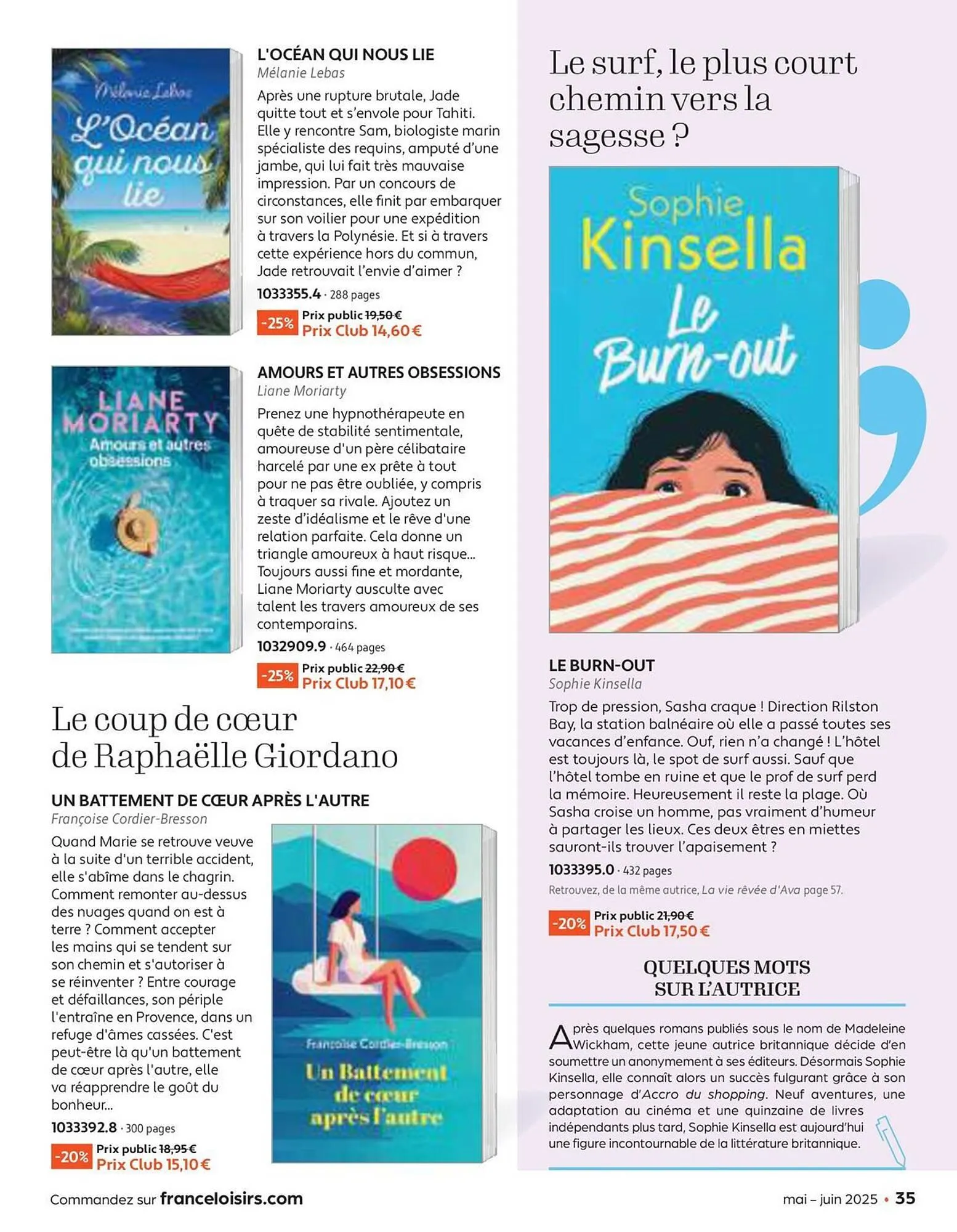 Catalogue France Loisirs du 30 avril au 30 juin 2025 - Catalogue page 35