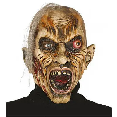 Masque en Latex de Zombie avec Cheveux