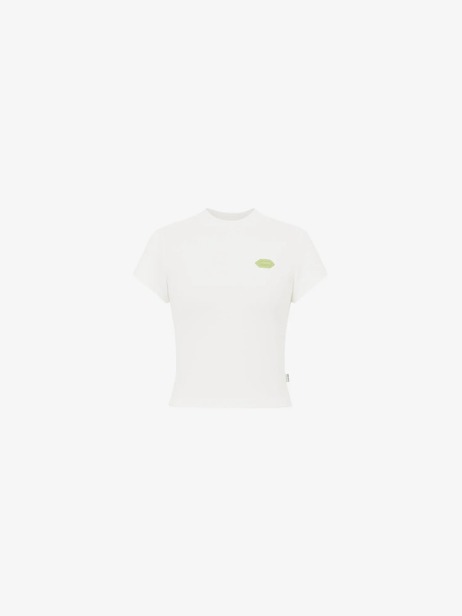 CINCHED EDIZ TEE-SHIRT IN WHITE COTTON