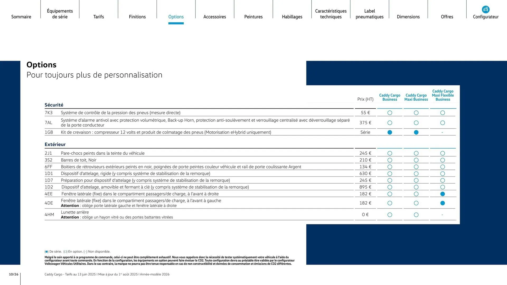 Catalogue Volkswagen du 7 août au 31 mars 2026 - Catalogue page 10