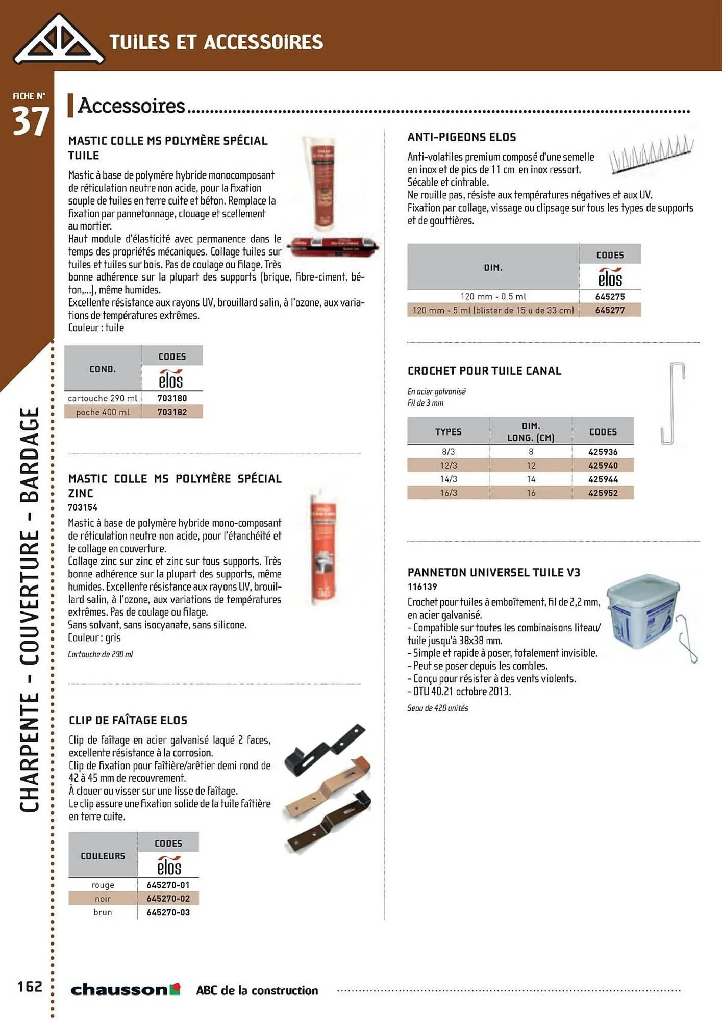Catalogue Chausson Matériaux du 2 mai au 31 décembre 2025 - Catalogue page 164