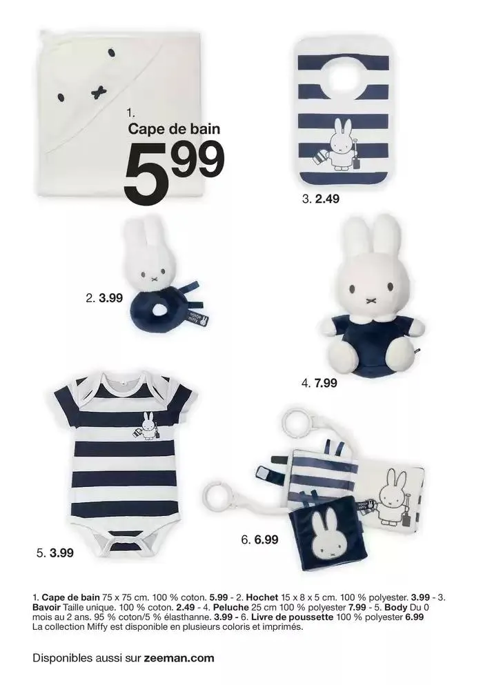 Cette semaine : tout pour nos fans de Miffy. du 11 avril au 18 avril 2025 - Catalogue page 4