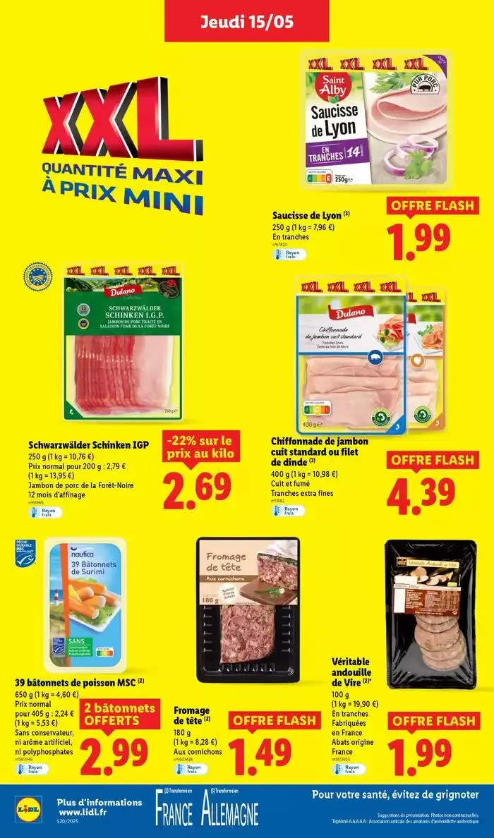 Profitez d'une large sélection de produits à prix réduits chez Lidl ! du 15 mai au 21 mai 2025 - Catalogue page 16