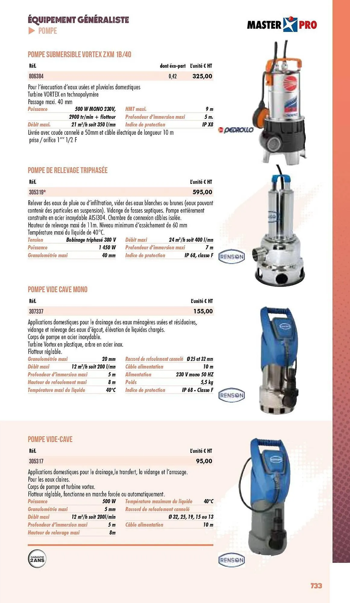 Catalogue Master Pro du 3 janvier au 31 décembre 2025 - Catalogue page 735