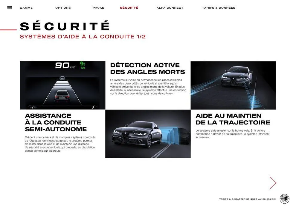 Alfa Romeo GIULIA du 7 août au 7 août 2025 - Catalogue page 13