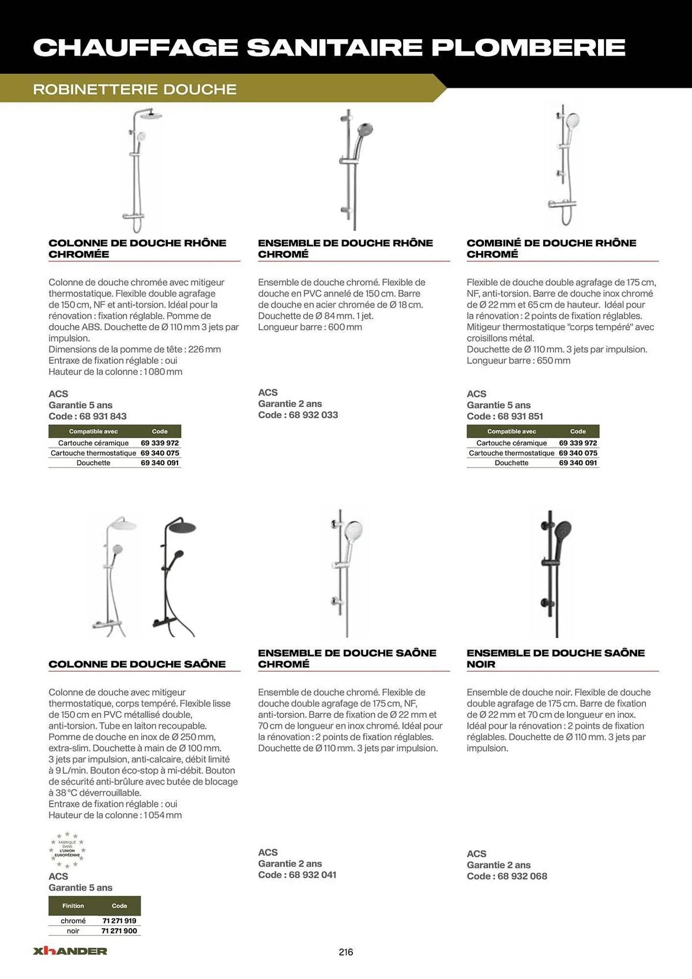 Catalogue Prolians du 2 septembre au 31 décembre 2025 - Catalogue page 216