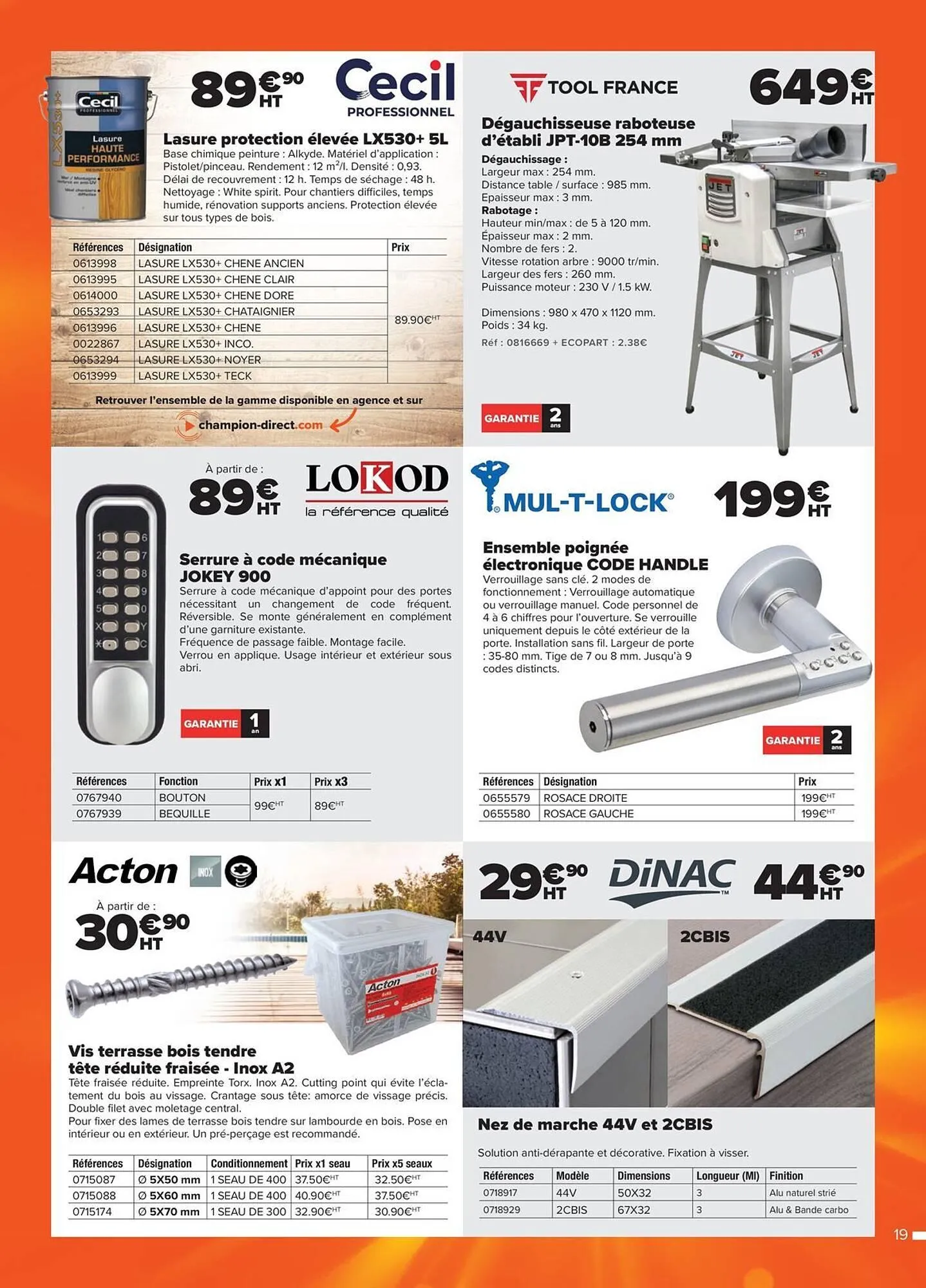 Catalogue Champion Direct du 12 mai au 28 juin 2025 - Catalogue page 19