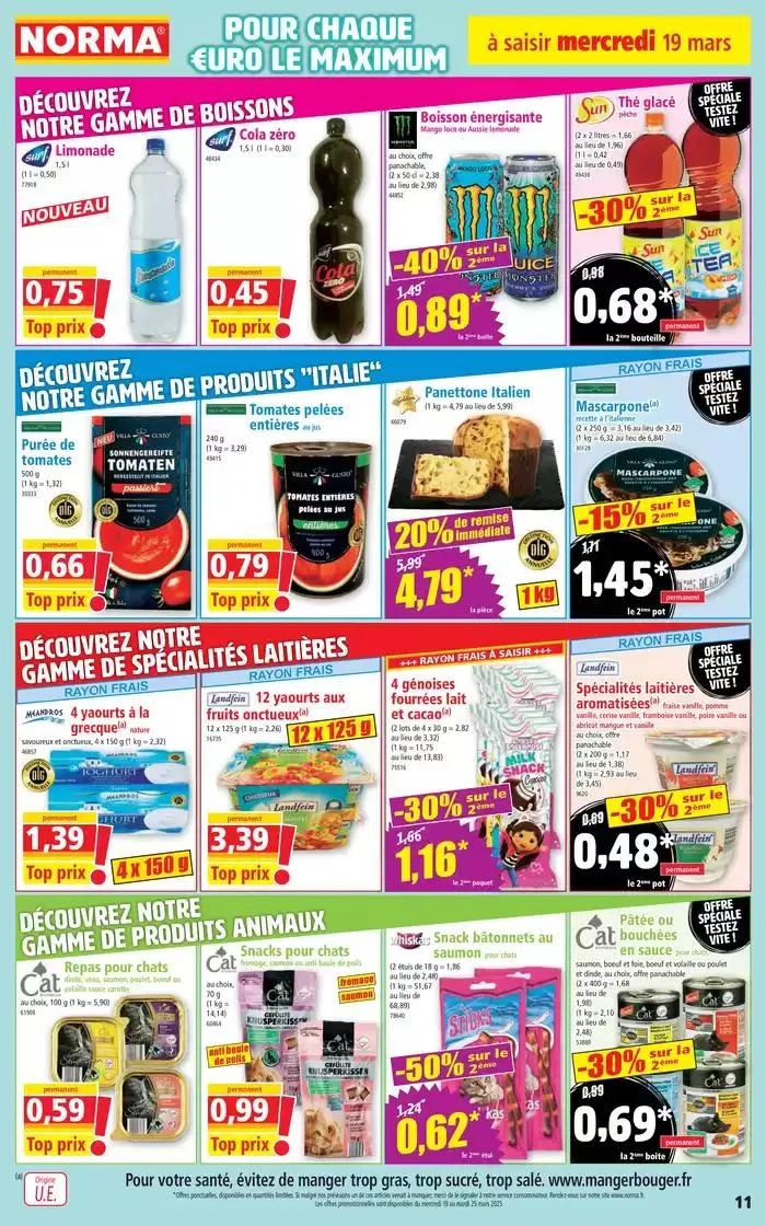 Jusqu'à -50% sur le 2ème du 19 mars au 25 mars 2025 - Catalogue page 11