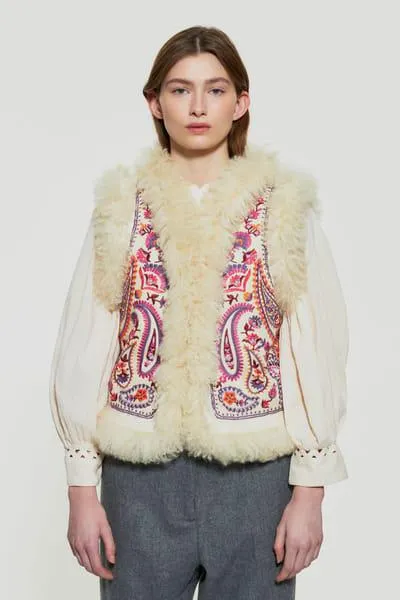 Gilet sans manches brodé Wesley