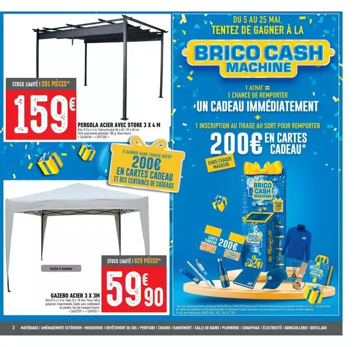 C’est l’anniversaire Brico Cash, venez en profiter ! du 8 mai au 22 mai 2025 - Catalogue page 3