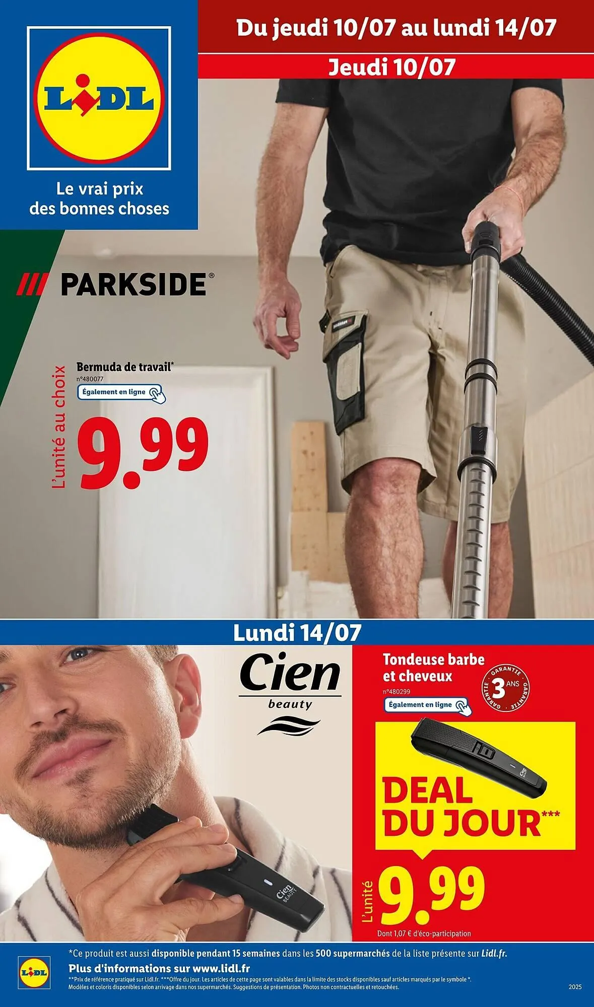 Catalogue Lidl du 10 juillet au 14 juillet 2025 - Catalogue page 1