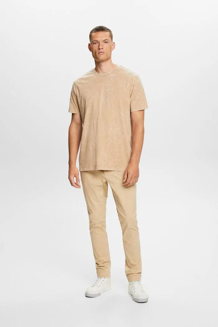 T-shirt à effet délavé Stone washed, 100 % coton