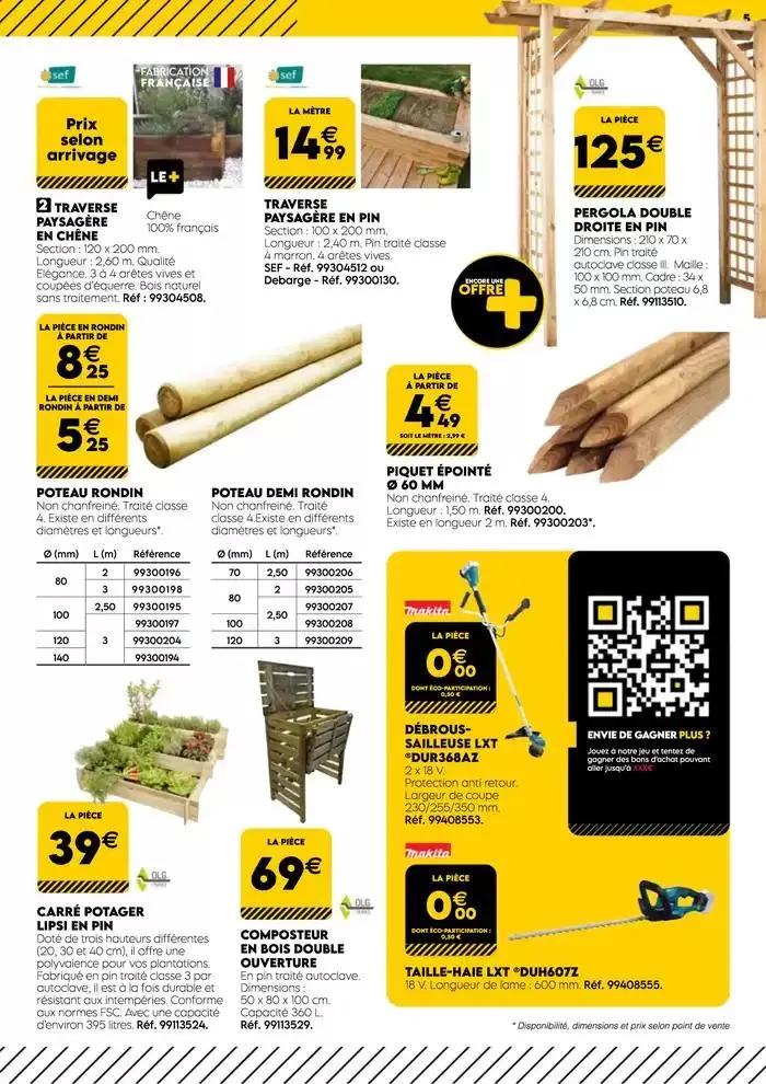 TOUT POUR LES BEAUX JOURS BOIS BESNIER Mars 2025 du 3 mars au 31 mars 2025 - Catalogue page 5