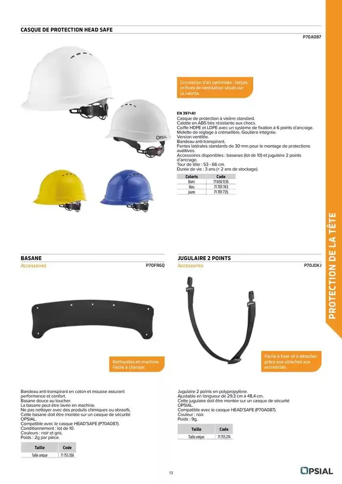 Équipements de Protection Individuelle du 21 janvier au 30 juin 2025 - Catalogue page 13