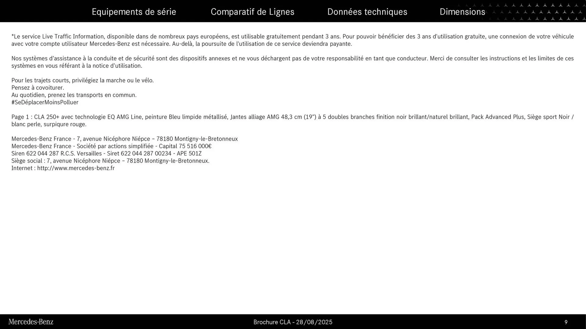 Catalogue Mercedes-Benz du 3 septembre au 3 septembre 2026 - Catalogue page 9