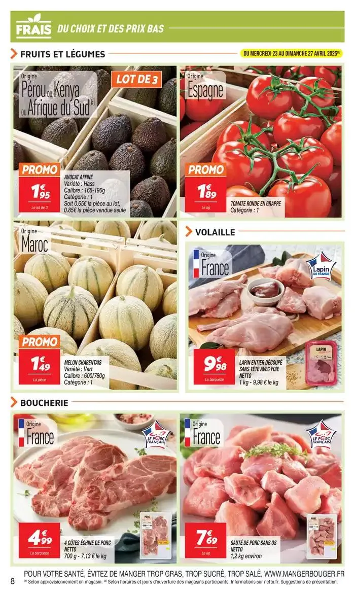 SEMAINE PROCHAINE : FOIRE AUX VINS du 22 avril au 28 avril 2025 - Catalogue page 8