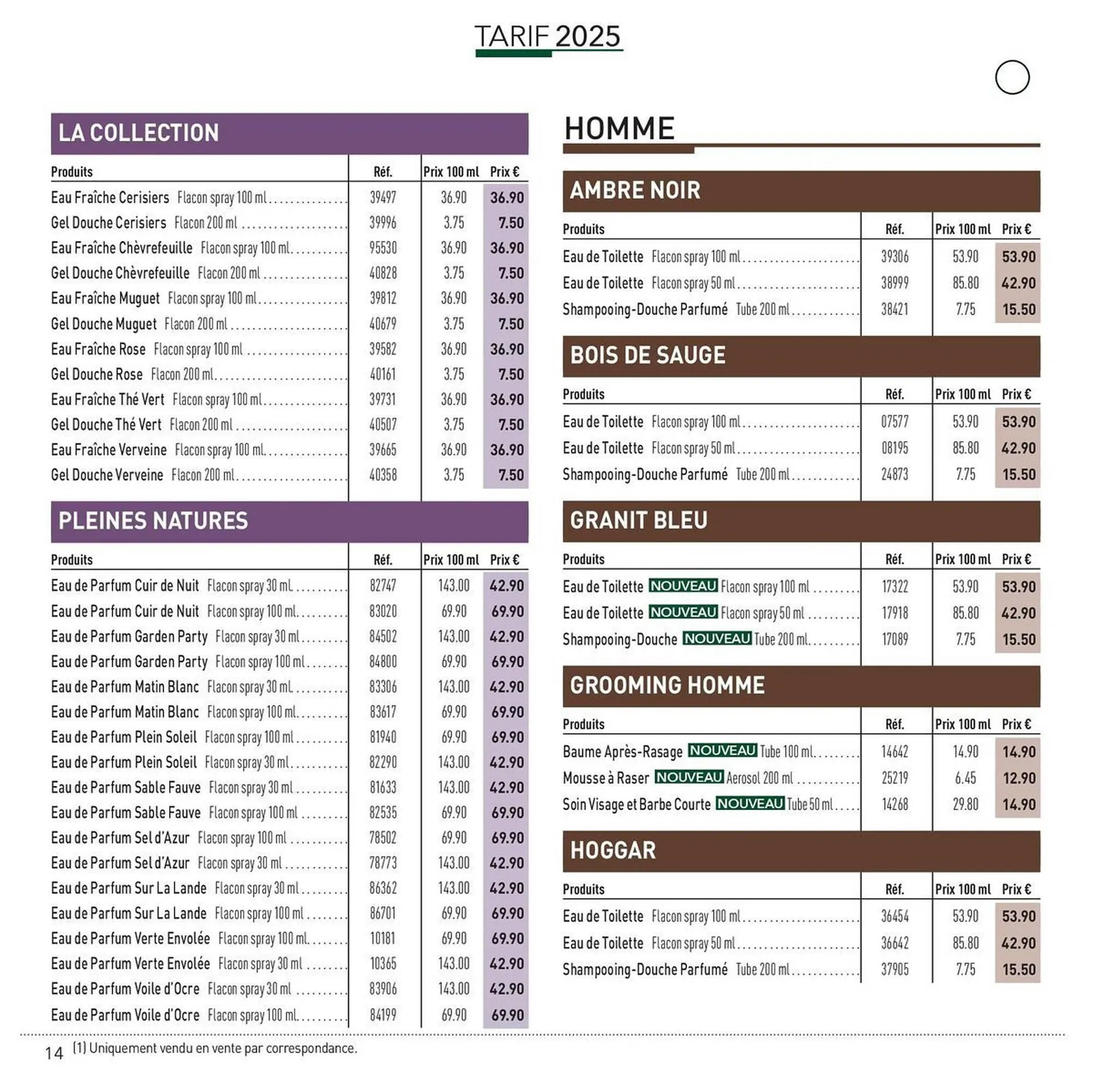 Catalogue Yves Rocher du 23 avril au 31 décembre 2025 - Catalogue page 14