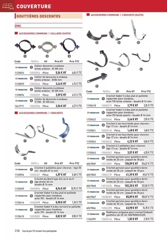 Matériaux 2025 du 1 janvier au 31 décembre 2025 - Catalogue page 238