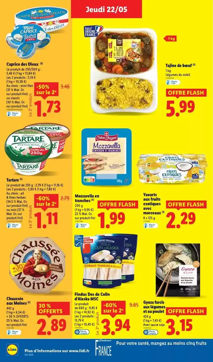Faites votre plein de courses chez Lidl et profitez de nombreux produits à prix réduits ! du 22 mai au 28 mai 2025 - Catalogue page 18