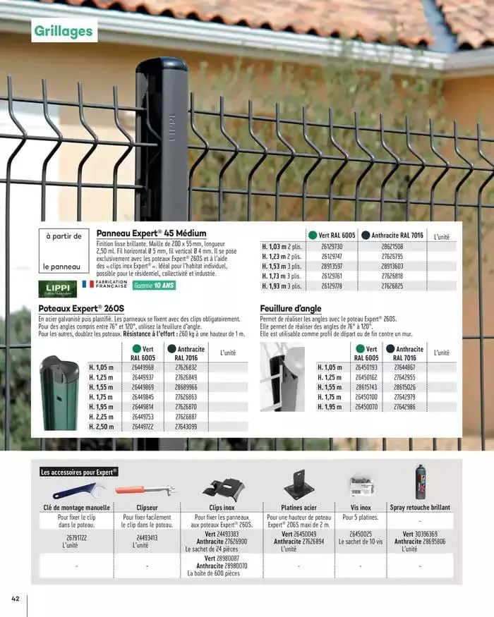 Aménagements Extérieurs 2025 du 1 janvier au 31 décembre 2025 - Catalogue page 42