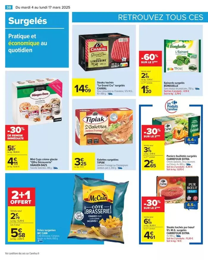 PRODUITS LAITIERS & VÉGÉTAUX du 4 mars au 17 mars 2025 - Catalogue page 40