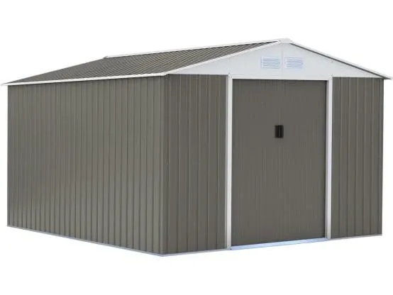 Abri De Jardin Métal "dallas" - 15,16 M² - Taupe -habitat Et Jardin