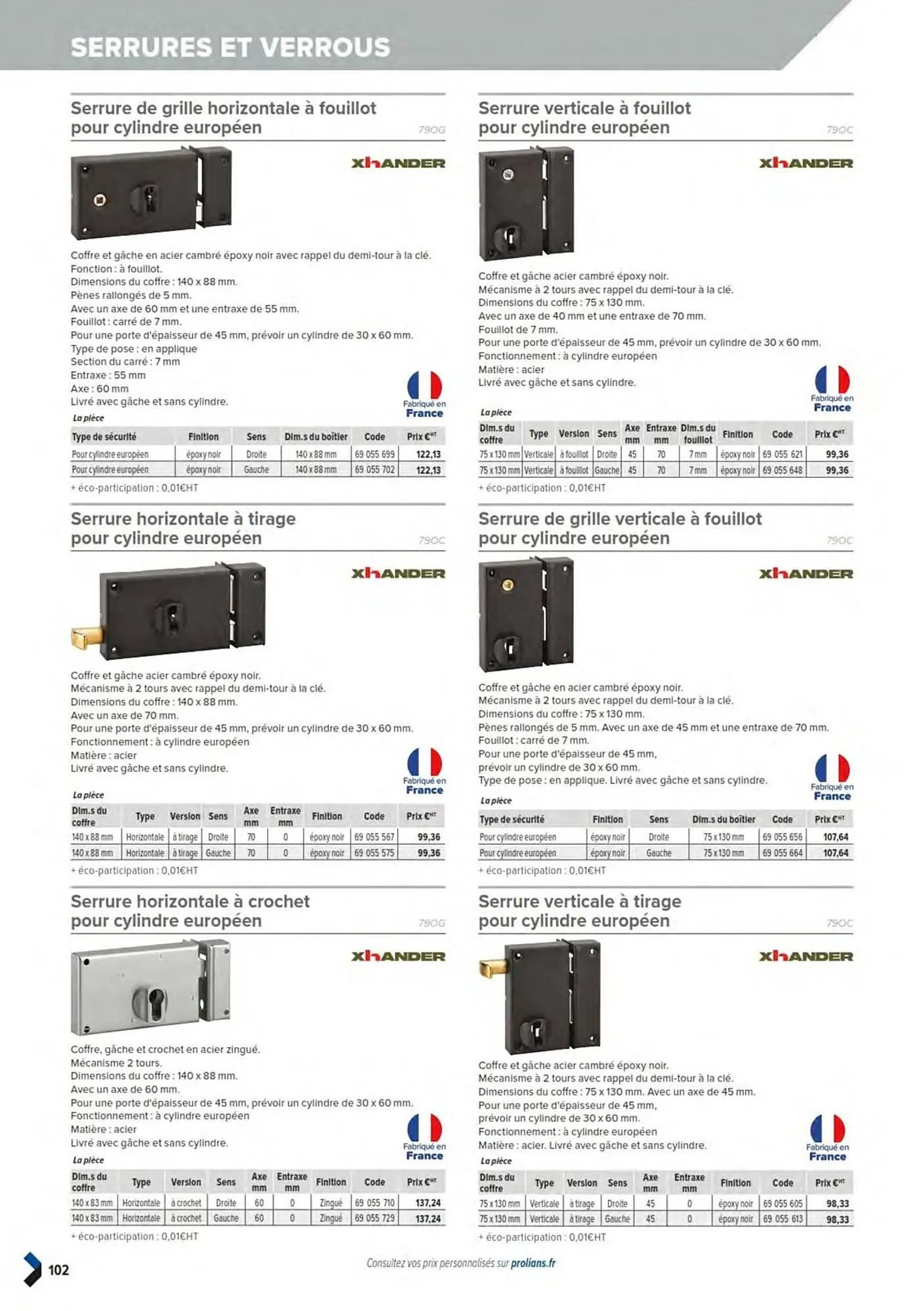 Catalogue Prolians du 11 mars au 31 décembre 2025 - Catalogue page 104