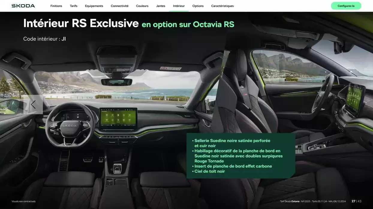 Octavia Berline Selection 1.5 TSI 116ch Hybrid DSG7 du 9 janvier au 9 janvier 2026 - Catalogue page 27