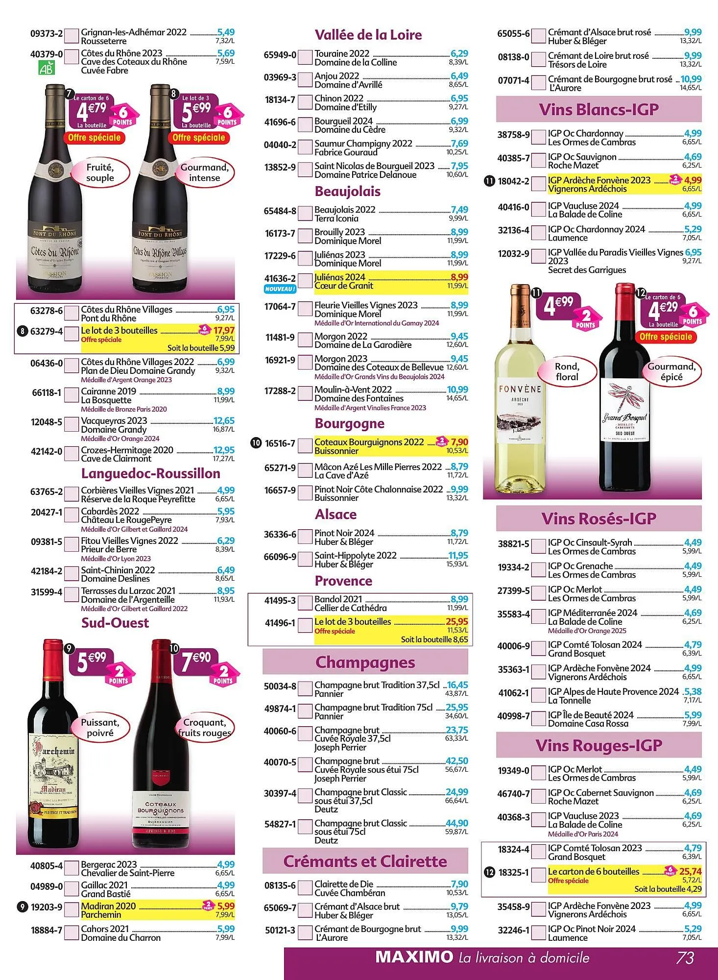 Catalogue Maximo du 30 septembre au 31 octobre 2025 - Catalogue page 73