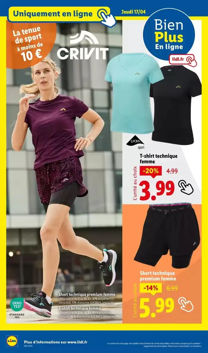 Découvrez la sélection de produits mode et bricolage à prix Lidl ! du 14 avril au 17 avril 2025 - Catalogue page 40