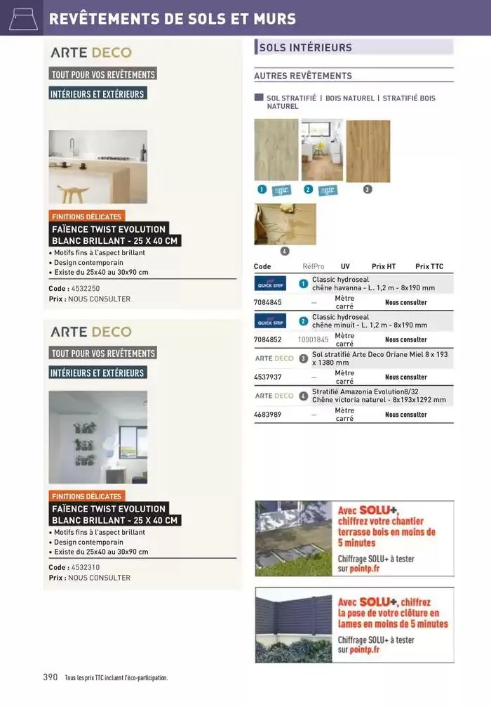 Matériaux 2025 du 1 janvier au 31 décembre 2025 - Catalogue page 390